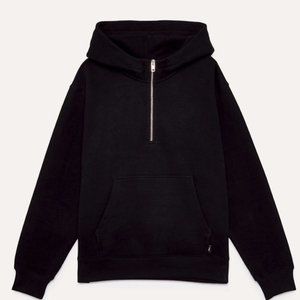 TNA half zip hoodie with fuzzy, warm hood